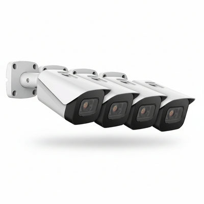 4K Security Camera System W/ 4K (8MP) 8CH Poe NVR, (4) X 4K (8-Megapixel) IP67 Weatherproof Metal Bullet POE IP Cameras (3840X2160), 2.8Mm Wide Angle Lens, NV4108E-IP8M-2496EW4 (White)…