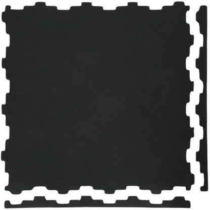 Interlocking Rubber Gym Tile- 1/2"Thick | 22.5" × 22.5"