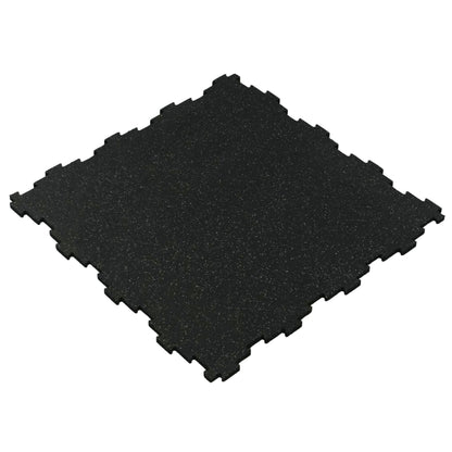 4 pack – Interlocking Rubber Gym Tiles — 22.5" × 22.5" | 1/2" Thick