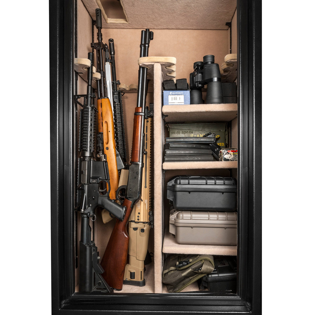 Tall Fireproof Protection Safe Vault – Black Solid Steel Safe with Electronic Keypad