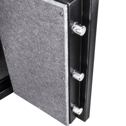 Fireproof Protection Safe Vault – Black Steel Safe with Electronic Keypad Lock