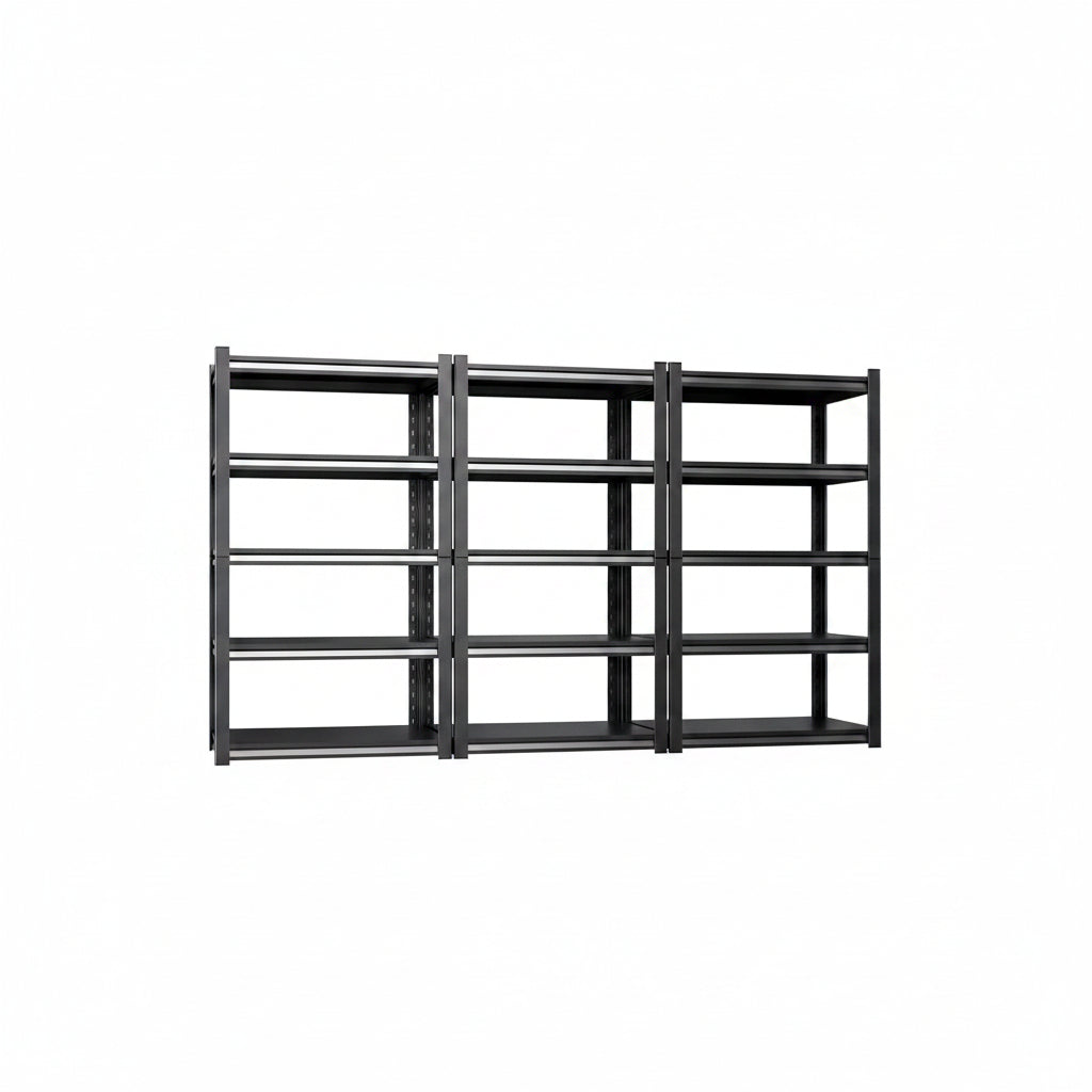 71.2''H Storage Shelves, 2500Lbs Garage Shelving,Adjustable Heavy Duty Shelving Unit,5Tire Tall Garage Shelves，Metal Standing Shelf Units,Utility Rack for Kitchen Warehouse Industrial Basement 3 Pack