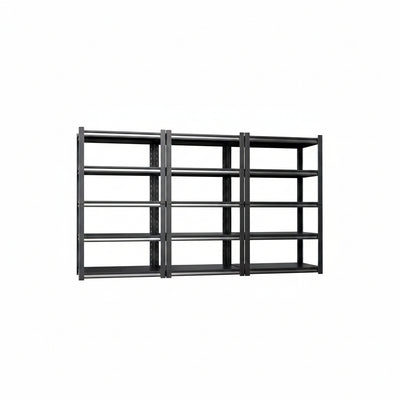 71.2''H Storage Shelves, 2500Lbs Garage Shelving,Adjustable Heavy Duty Shelving Unit,5Tire Tall Garage Shelves，Metal Standing Shelf Units,Utility Rack for Kitchen Warehouse Industrial Basement 3 Pack