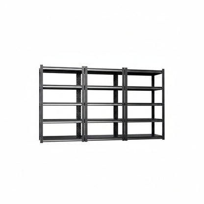 71.2''H Storage Shelves, 2500Lbs Garage Shelving,Adjustable Heavy Duty Shelving Unit,5Tire Tall Garage Shelves，Metal Standing Shelf Units,Utility Rack for Kitchen Warehouse Industrial Basement 3 Pack