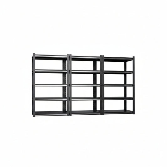71.2''H Storage Shelves, 2500Lbs Garage Shelving,Adjustable Heavy Duty Shelving Unit,5Tire Tall Garage Shelves，Metal Standing Shelf Units,Utility Rack for Kitchen Warehouse Industrial Basement 3 Pack