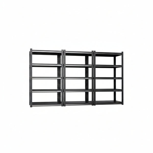 71.2''H Storage Shelves, 2500Lbs Garage Shelving,Adjustable Heavy Duty Shelving Unit,5Tire Tall Garage Shelves，Metal Standing Shelf Units,Utility Rack for Kitchen Warehouse Industrial Basement 3 Pack