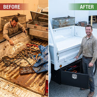 (536502 Underbed Tool Box, Steel, Black — Before & After