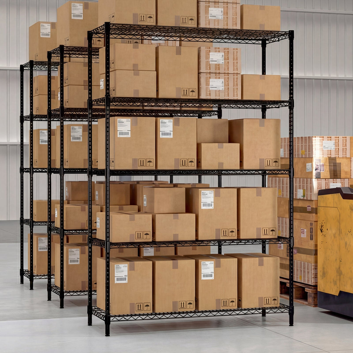 5-Tier Metal Storage Shelving Unit – Heavy-Duty Adjustable Wire Shelves