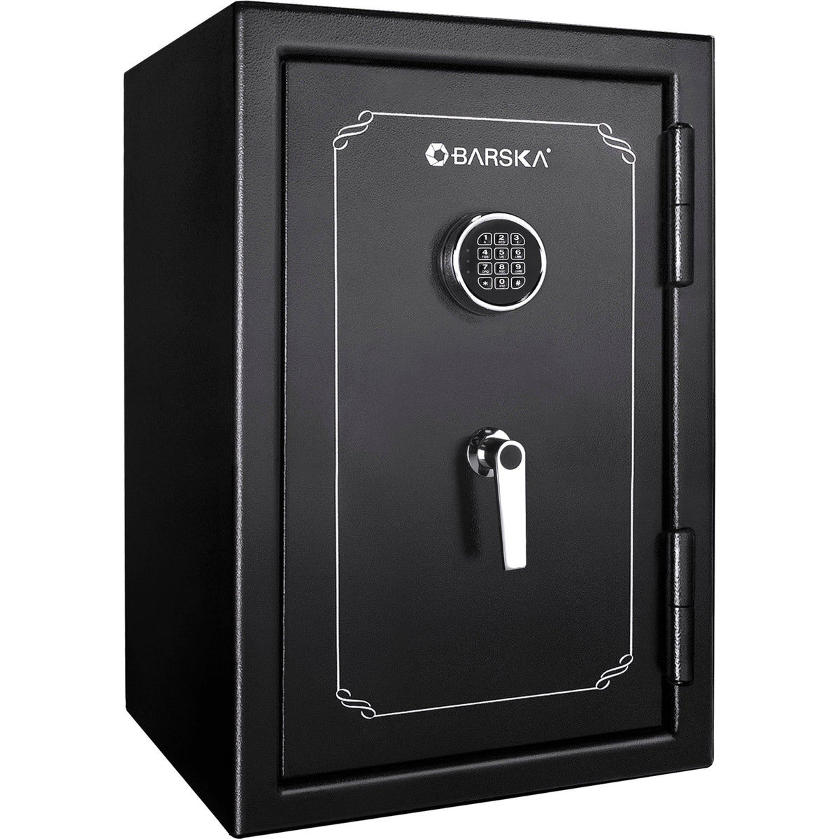 Fireproof Protection Safe Vault – Black Steel Safe with Electronic Keypad Lock