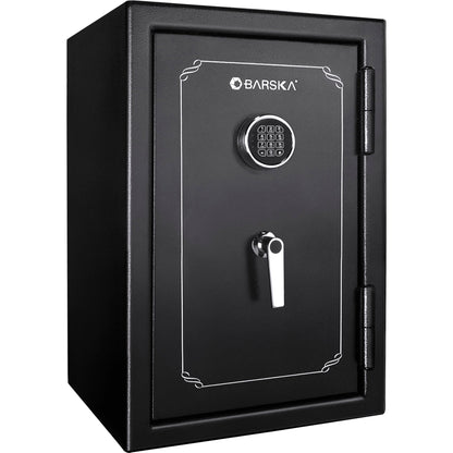 Fireproof Protection Safe Vault – Black Steel Safe with Electronic Keypad Lock
