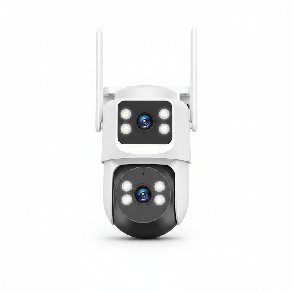 Wireless Security Camera System, 4MP PTZ Outdoor Wifi Video Surveillance | 350° PTZ Control, Color Night Vision, Motion Detection, 2-Way Audio, No Monthly Fee, Auto Tracking