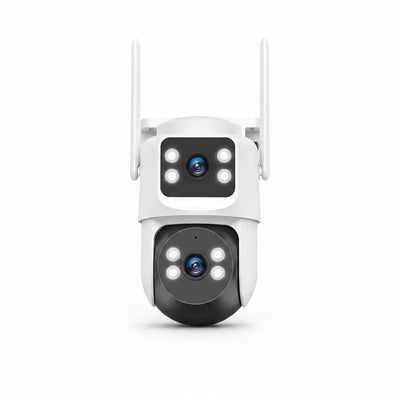 Wireless Security Camera System, 4MP PTZ Outdoor Wifi Video Surveillance | 350° PTZ Control, Color Night Vision, Motion Detection, 2-Way Audio, No Monthly Fee, Auto Tracking