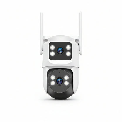 Wireless Security Camera System, 4MP PTZ Outdoor Wifi Video Surveillance | 350° PTZ Control, Color Night Vision, Motion Detection, 2-Way Audio, No Monthly Fee, Auto Tracking