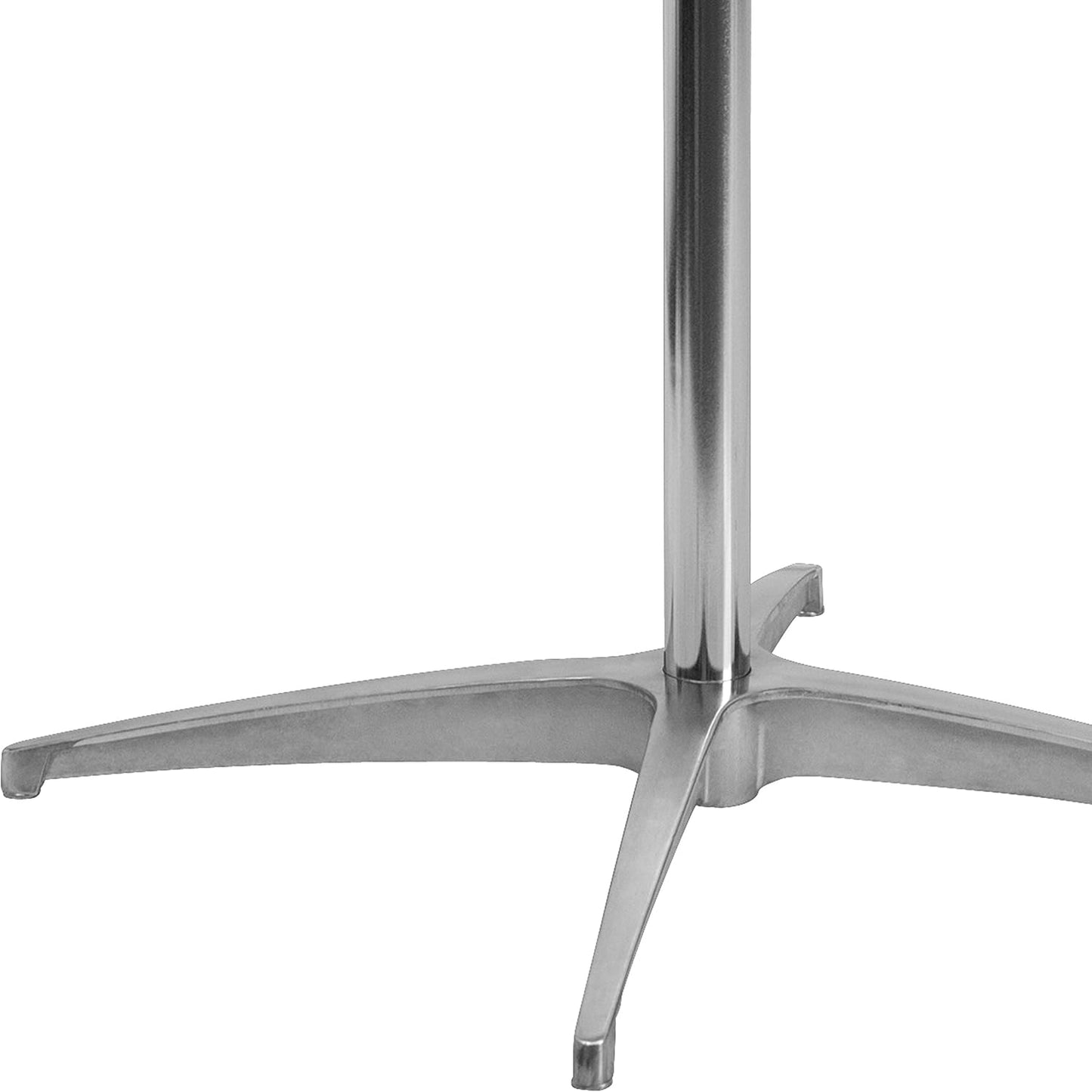 Lars Set of 5 Commercial Cocktail Tables - Natural Finish Birchwood Tops - 30" round - Includes 30'' and 42'' Columns - for Indoor/Outdoor Use