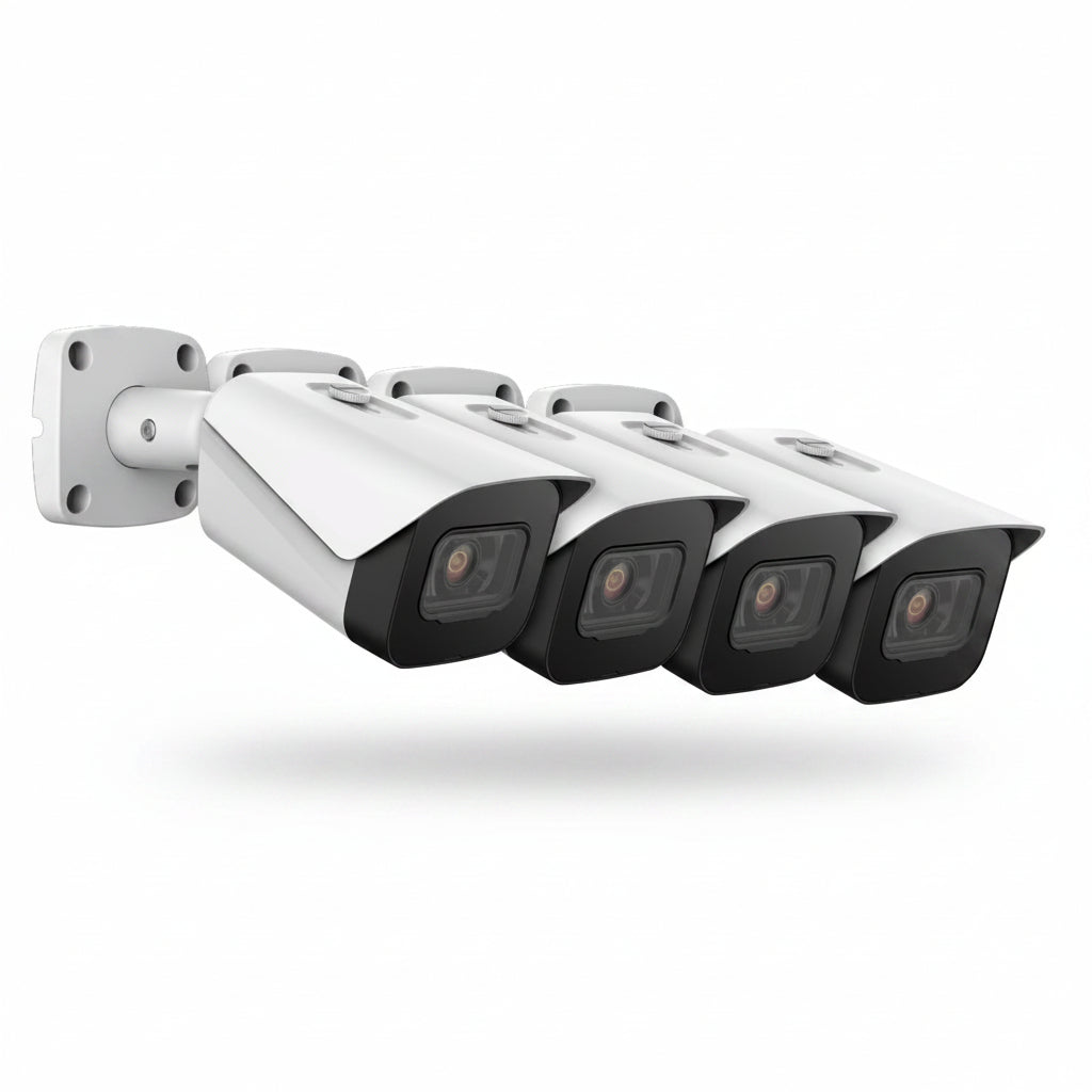 4K Security Camera System W/ 4K (8MP) 8CH Poe NVR, (4) X 4K (8-Megapixel) IP67 Weatherproof Metal Bullet POE IP Cameras (3840X2160), 2.8Mm Wide Angle Lens, NV4108E-IP8M-2496EW4 (White)…
