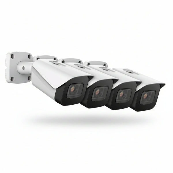 4K Security Camera System W/ 4K (8MP) 8CH Poe NVR, (4) X 4K (8-Megapixel) IP67 Weatherproof Metal Bullet POE IP Cameras (3840X2160), 2.8Mm Wide Angle Lens, NV4108E-IP8M-2496EW4 (White)…