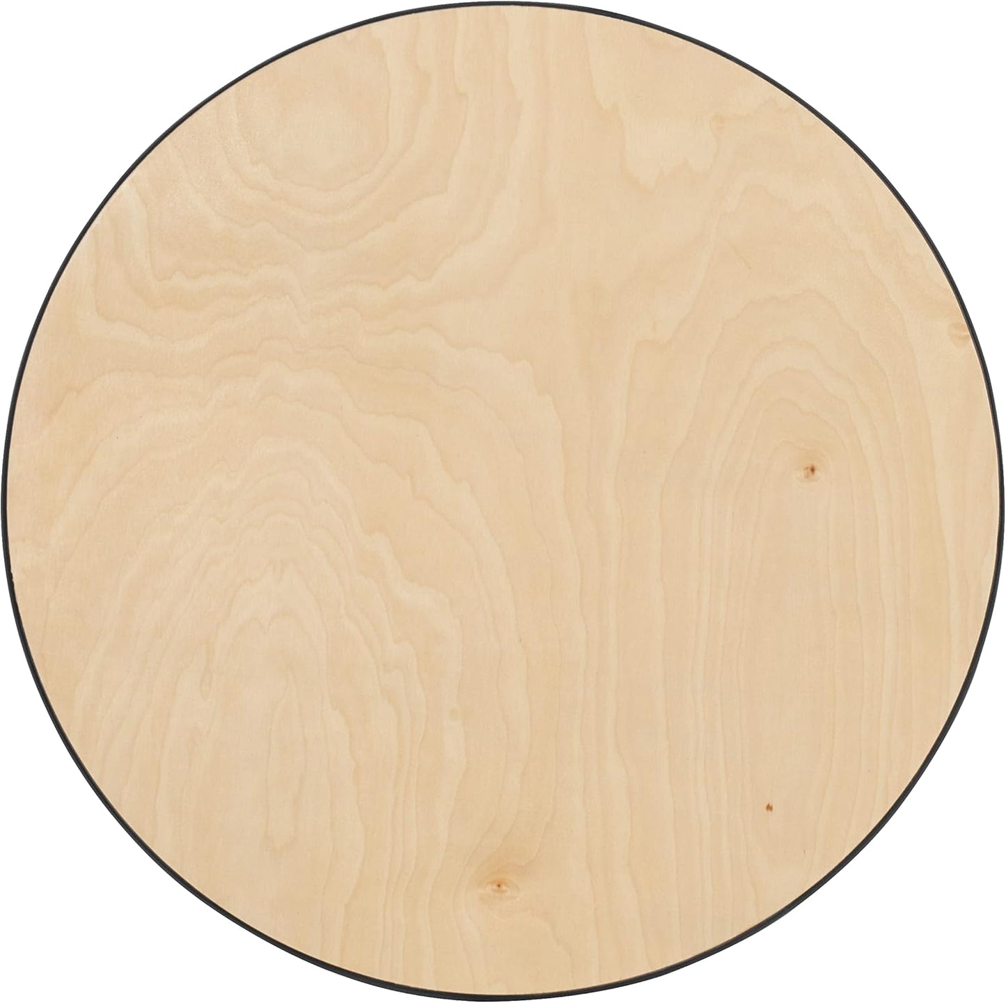 Lars Set of 5 Commercial Cocktail Tables - Natural Finish Birchwood Tops - 30" round - Includes 30'' and 42'' Columns - for Indoor/Outdoor Use