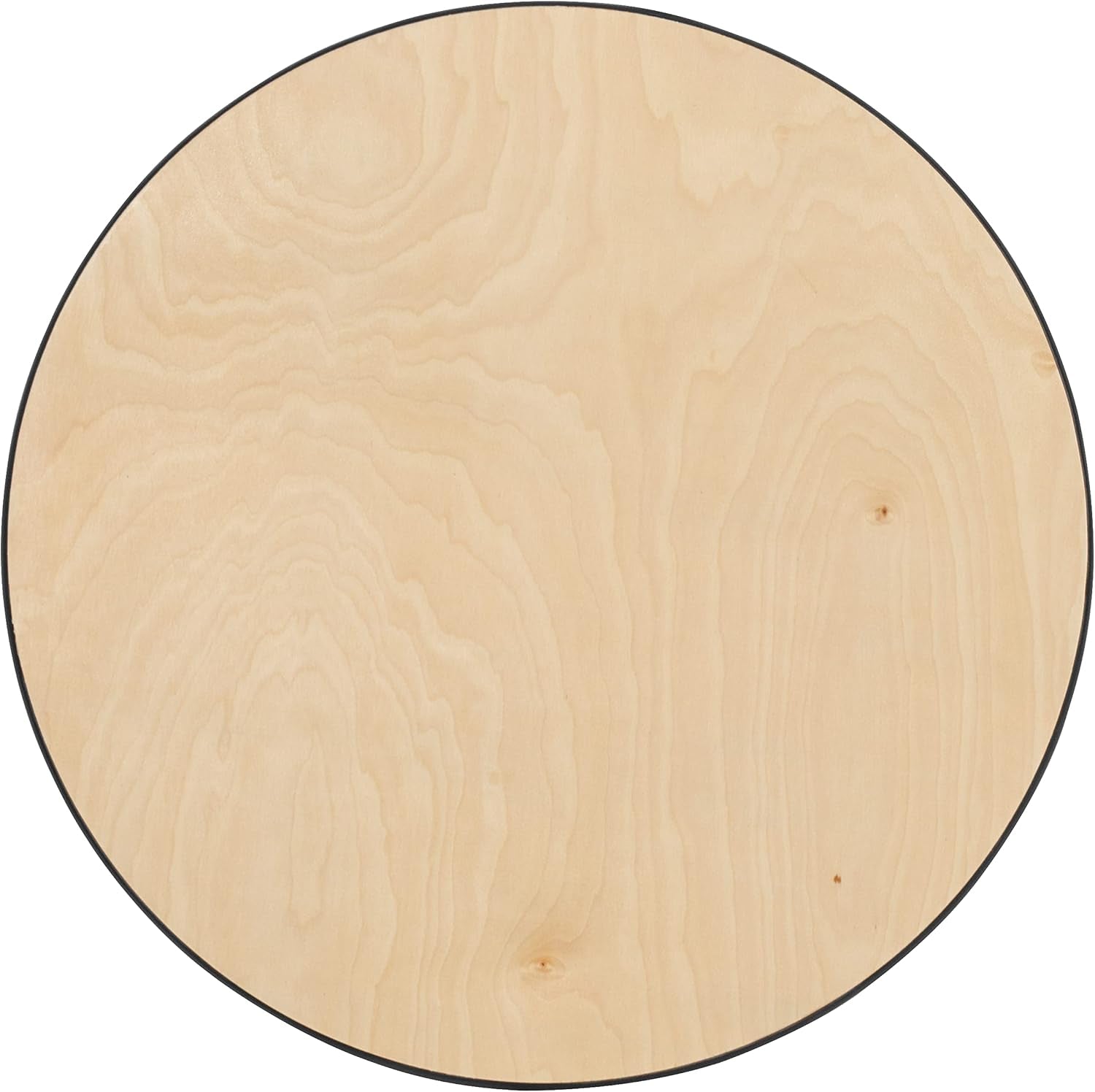 Lars Set of 5 Commercial Cocktail Tables - Natural Finish Birchwood Tops - 30" round - Includes 30'' and 42'' Columns - for Indoor/Outdoor Use