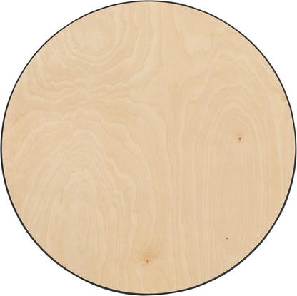Lars Set of 5 Commercial Cocktail Tables - Natural Finish Birchwood Tops - 30" round - Includes 30'' and 42'' Columns - for Indoor/Outdoor Use