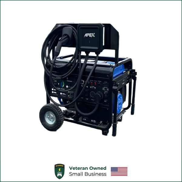 APEX Dual-Fuel Generator 9.6kW Level 2 Gas or Propane Portable Charger