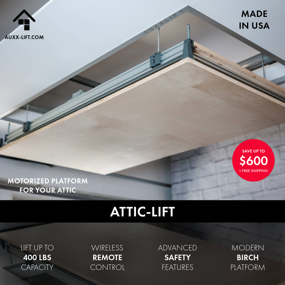 The Attic-Lift Motorized Ceiling Cargo Lift