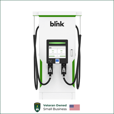 Blink 120kW Charging Station – Dual Port Level 3 Free Standing DC Fast Charger + 1 Year Network Bundle
