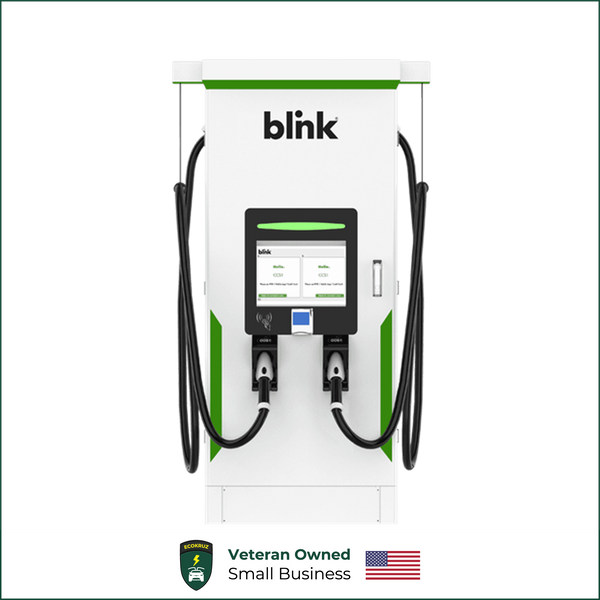 Blink 120kW Charging Station – Dual Port Level 3 Free Standing DC Fast Charger + 1 Year Network Bundle