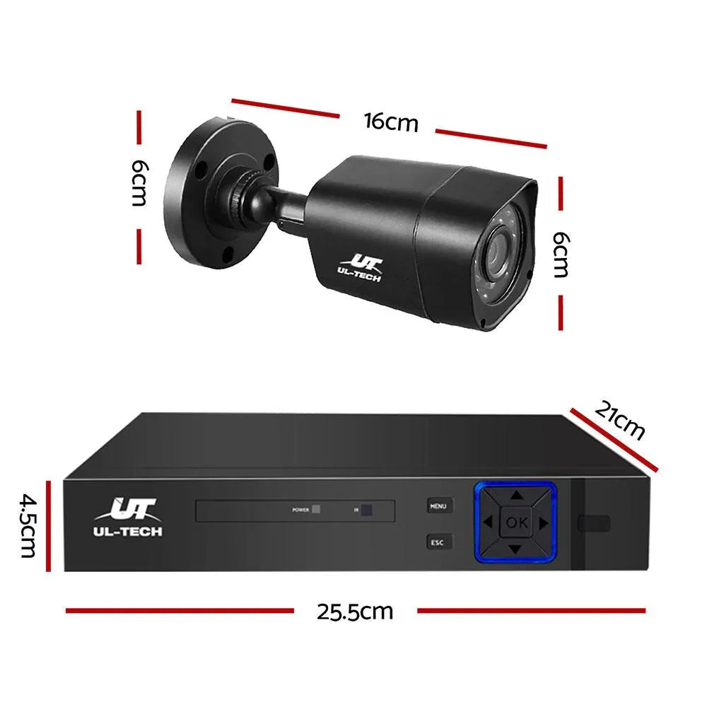 UL-Tech 1080P 8-Channel CCTV Security Camera System with 1TB Hard Drive