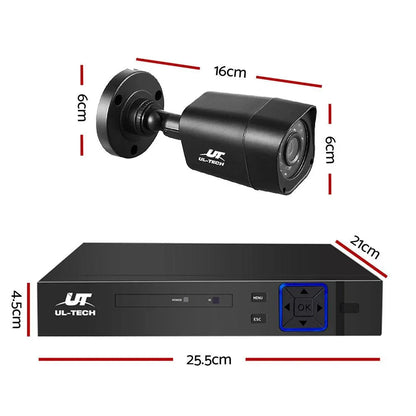 UL-Tech 1080P 8-Channel CCTV Security Camera System with 1TB Hard Drive