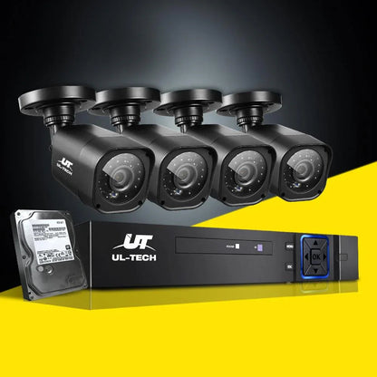 UL-Tech 1080P 8-Channel CCTV Security Camera System with 1TB Hard Drive