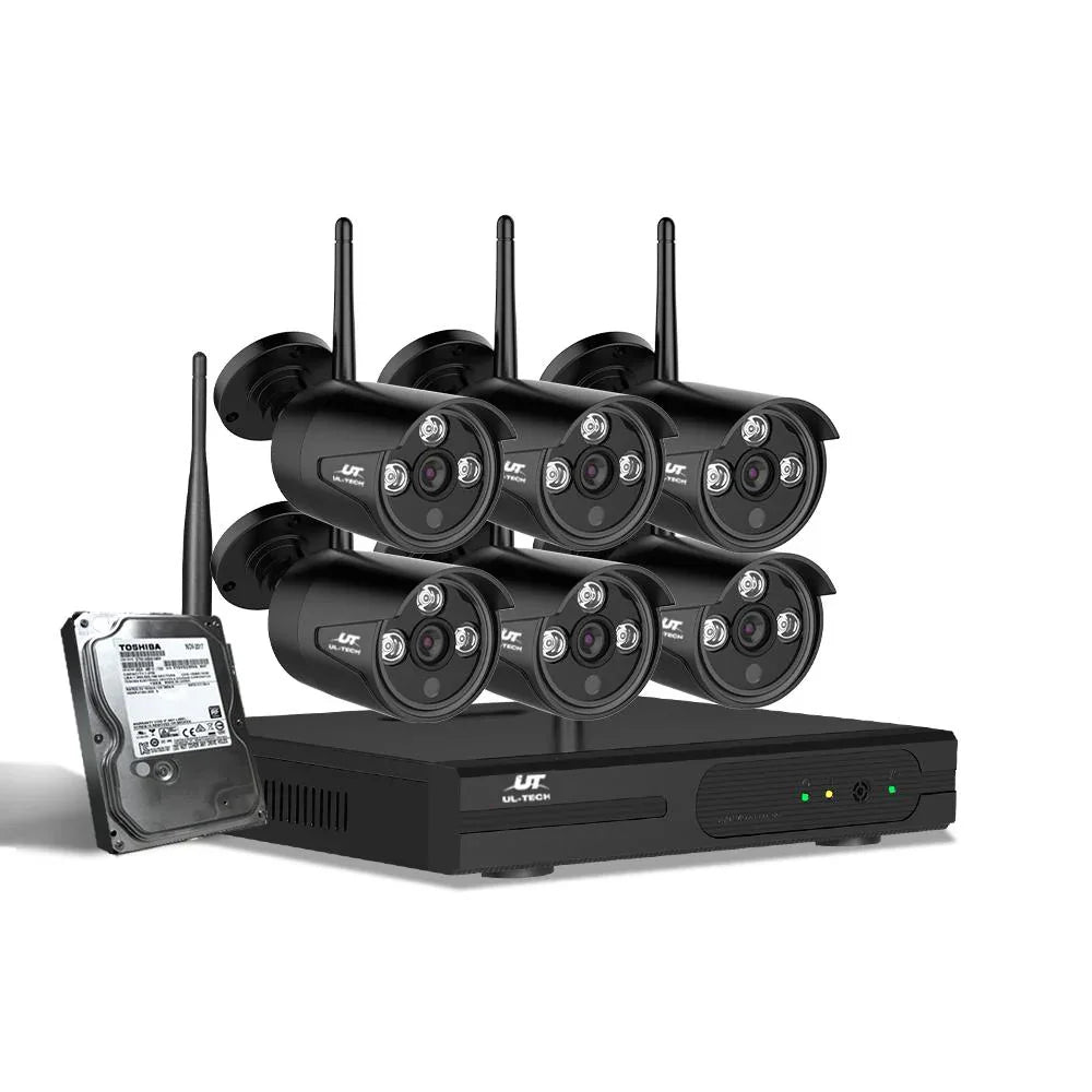 UL-Tech 1080P Wireless CCTV Security Camera System – 4- or 8-Channel Wi-Fi NVR with Long-Term Recording