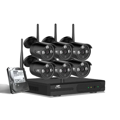 UL-Tech 1080P Wireless CCTV Security Camera System – 4- or 8-Channel Wi-Fi NVR with Long-Term Recording