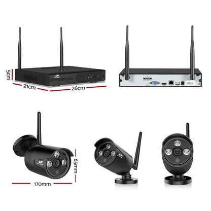 UL-Tech 1080P Wireless CCTV Security Camera System – 4- or 8-Channel Wi-Fi NVR with Long-Term Recording