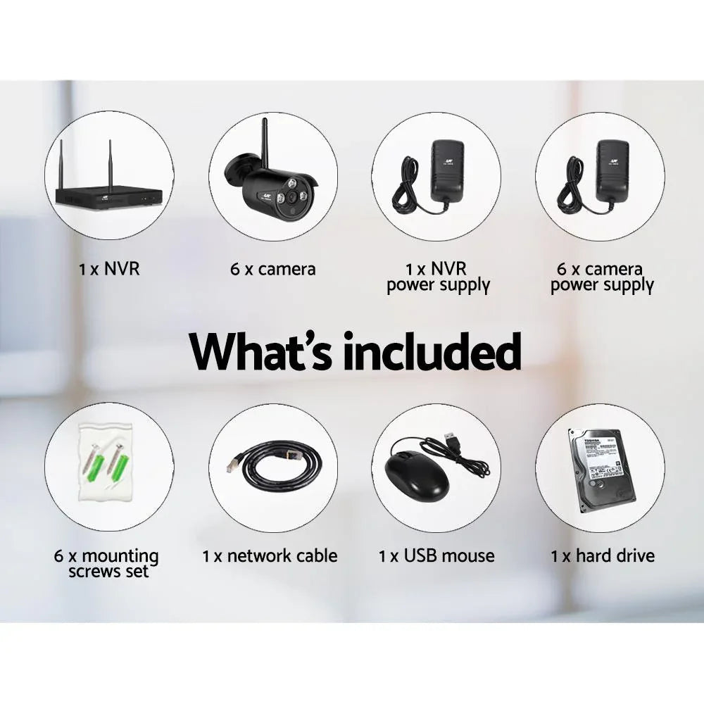 UL-Tech 1080P Wireless CCTV Security Camera System – 4- or 8-Channel Wi-Fi NVR with Long-Term Recording