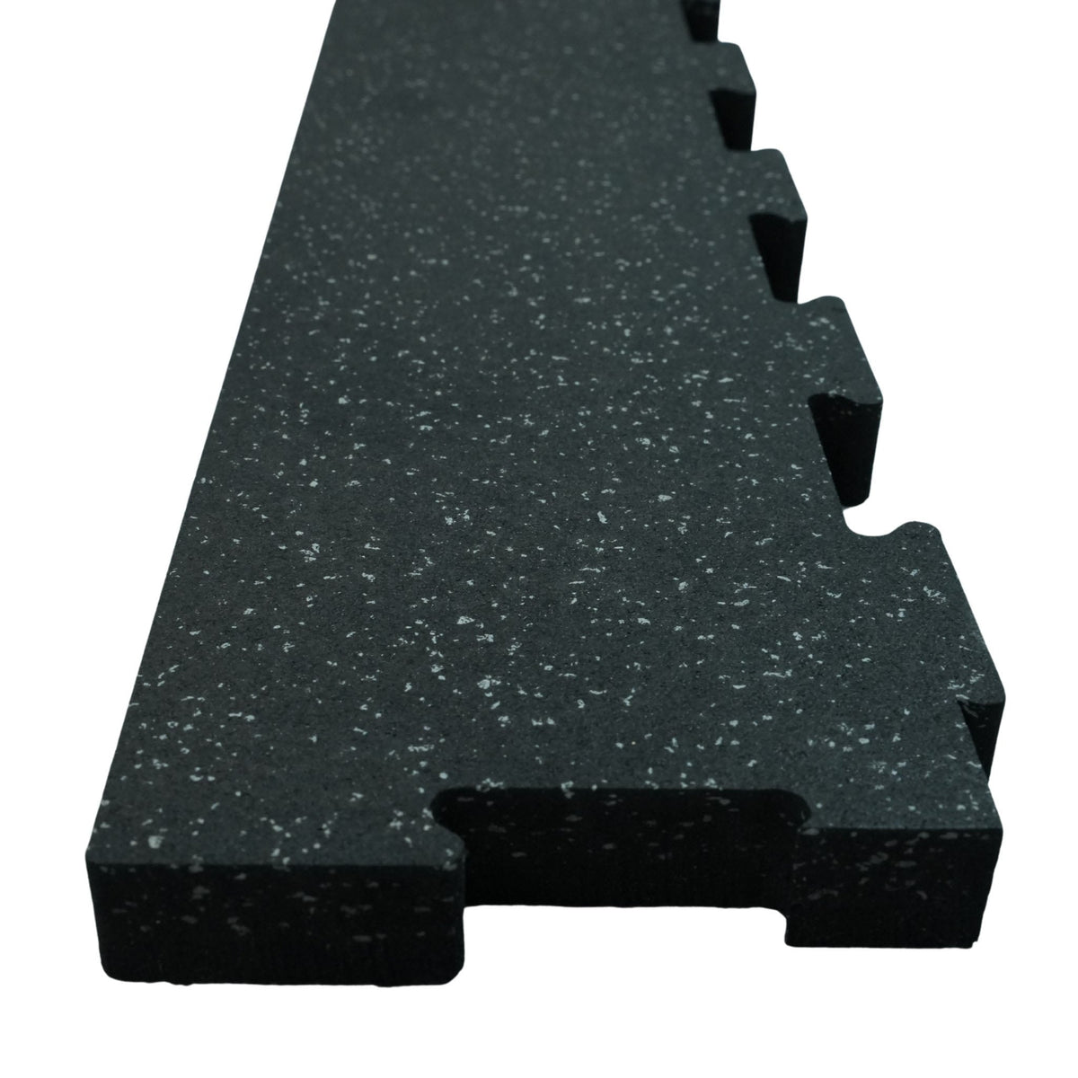 Edge Pieces for Interlocking 6' × 4' Rubber Gym Mat (3/4" Thick)