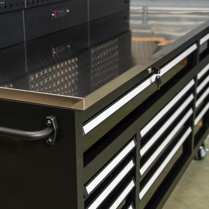 OCTOBER Overhead Pro Special Edition HD 72x79x25 inch Rolling Tool Chest and Workbench