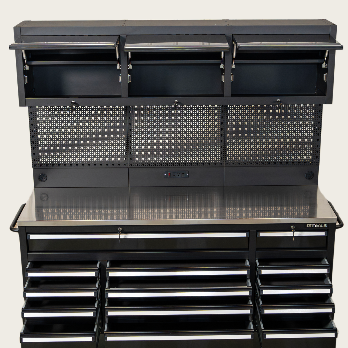 OCTOBER Overhead Pro Special Edition HD 72x79x25 inch Rolling Tool Chest and Workbench