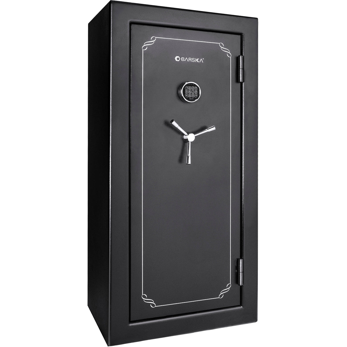 Tall Fireproof Protection Safe Vault – Black Solid Steel Safe with Electronic Keypad
