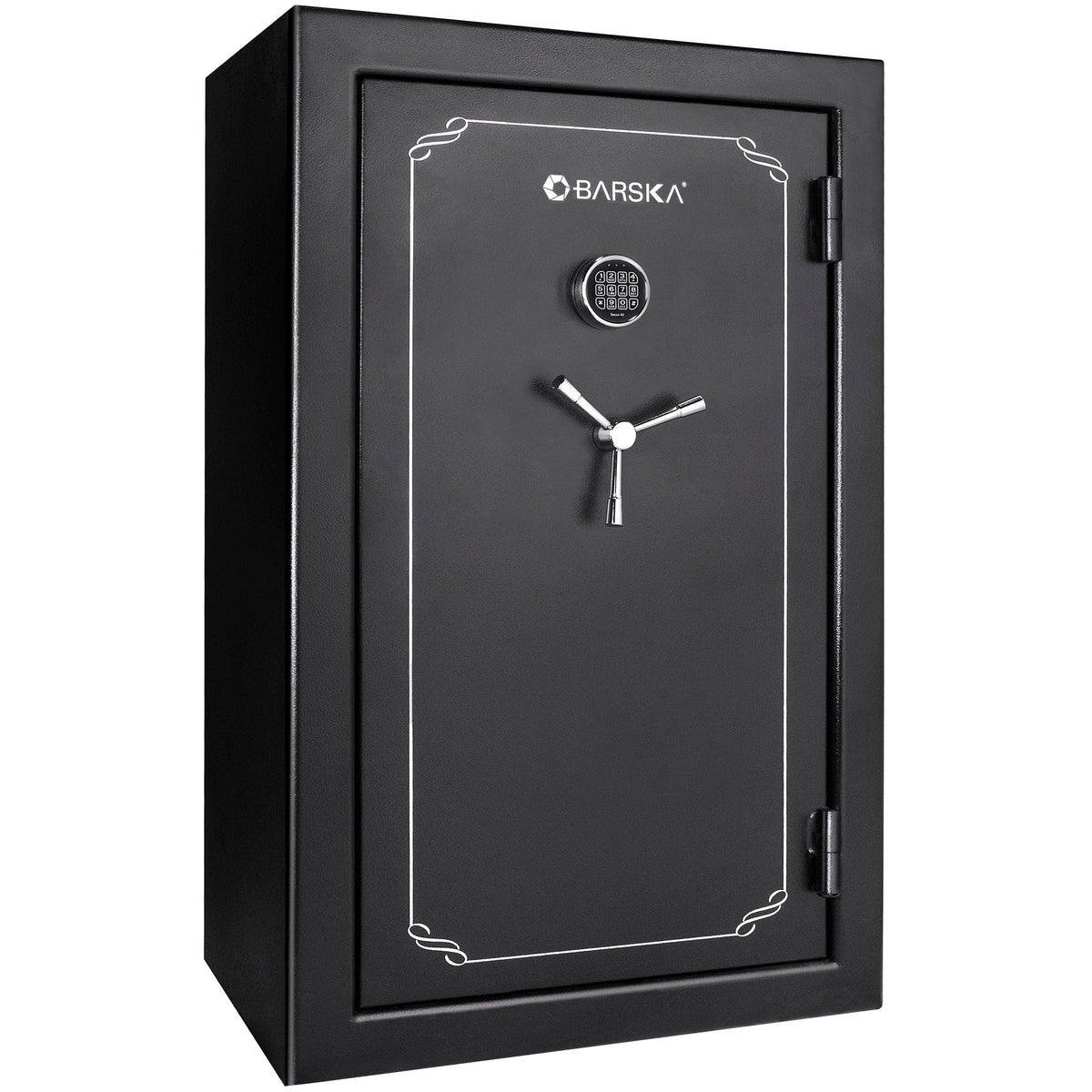Tall Fireproof Safe Vault in Black – Solid Steel Security Safe for Home and Office