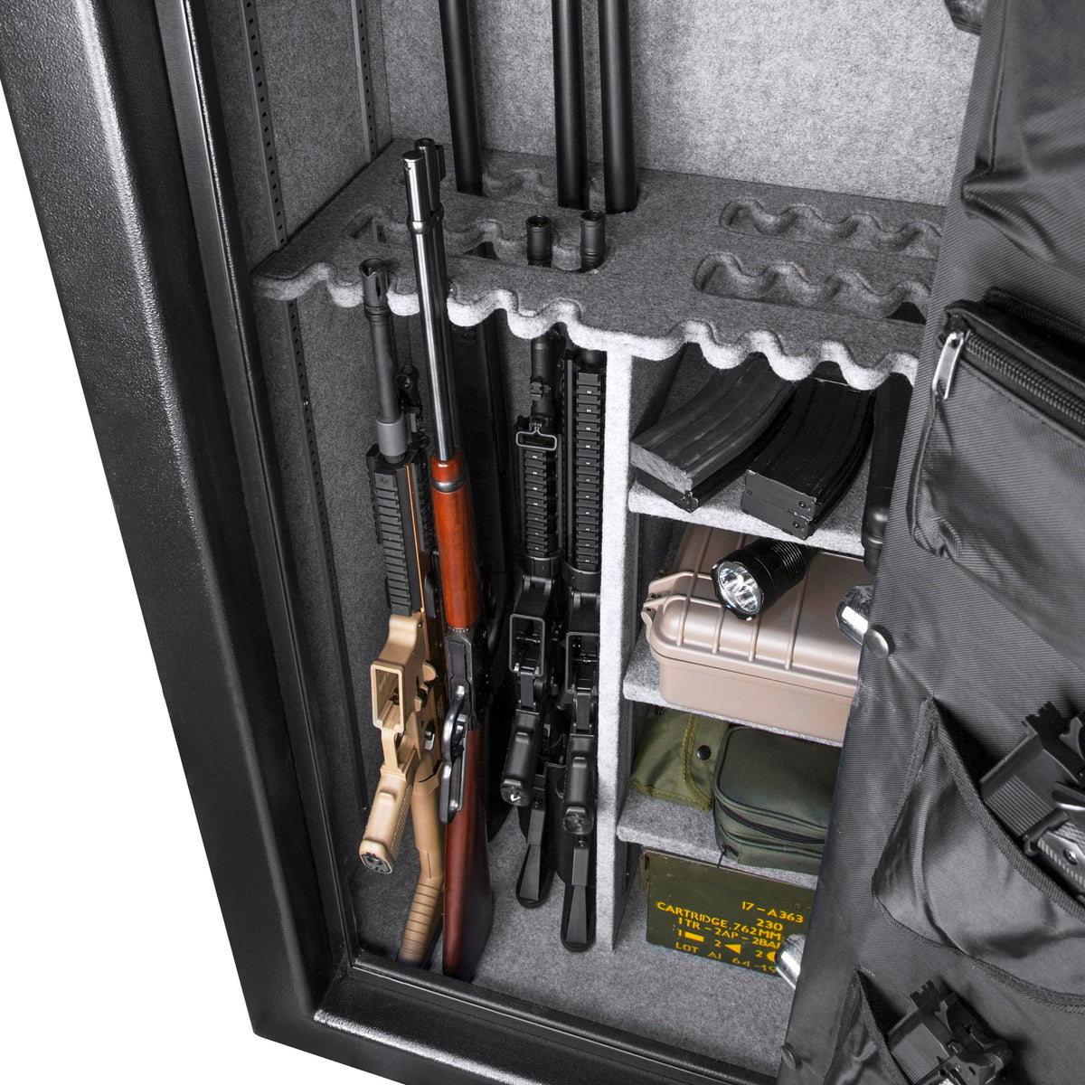 Tall Fireproof Protection Safe Vault – Black Solid Steel Safe with Electronic Keypad