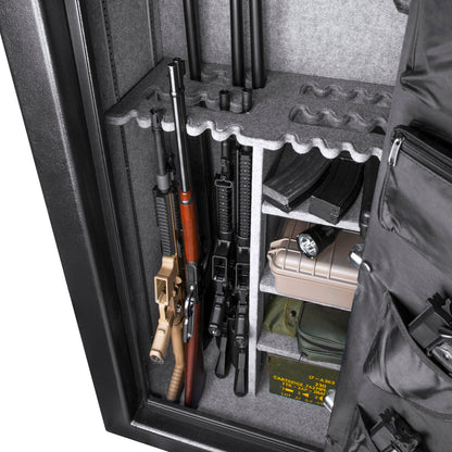 Tall Fireproof Protection Safe Vault – Black Solid Steel Safe with Electronic Keypad