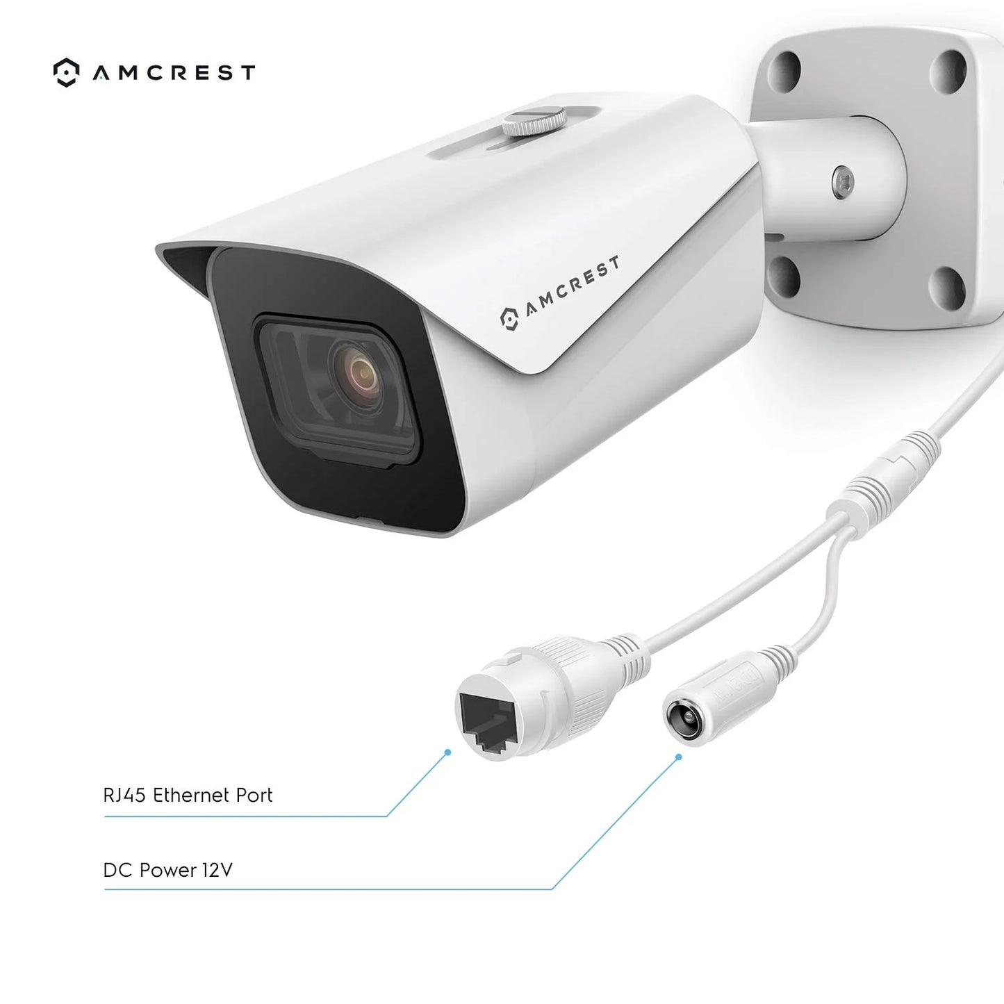 4K Security Camera System W/ 4K (8MP) 8CH Poe NVR, (4) X 4K (8-Megapixel) IP67 Weatherproof Metal Bullet POE IP Cameras (3840X2160), 2.8Mm Wide Angle Lens, NV4108E-IP8M-2496EW4 (White)…